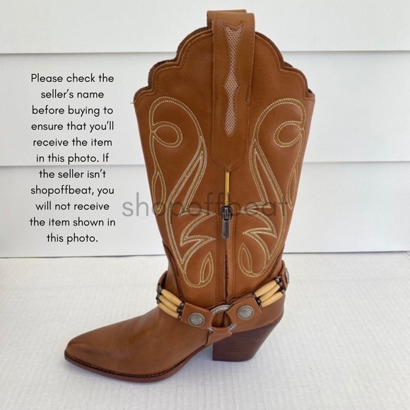 NEW Sam Edelman Jackie Western Boot Chestnut Leather 7.5 - Picture 8 of 16
